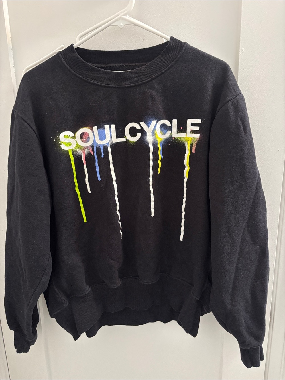 SoulCycle Black spray paint Graphic Sweatshirt - Men